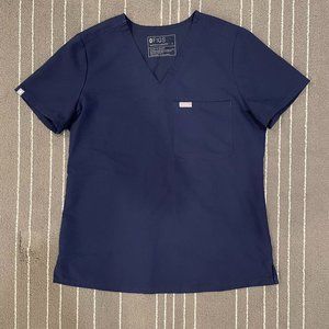 Figs Navy Catarina One-Pocket Scrub Top